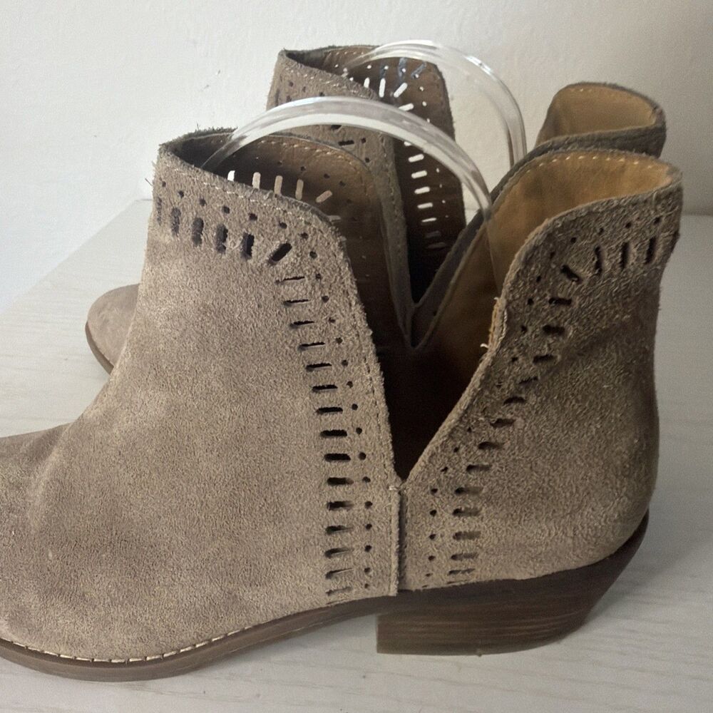 Lucky Brand Francee Ankle Bootie Boots Leather Heel Round Toe Women’s 9M - Picture 5 of 8